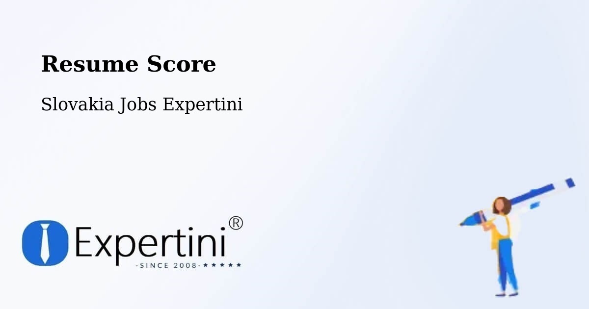 Resume Score & Job Description Match Tool – Nižná - Slovakia Jobs Expertini